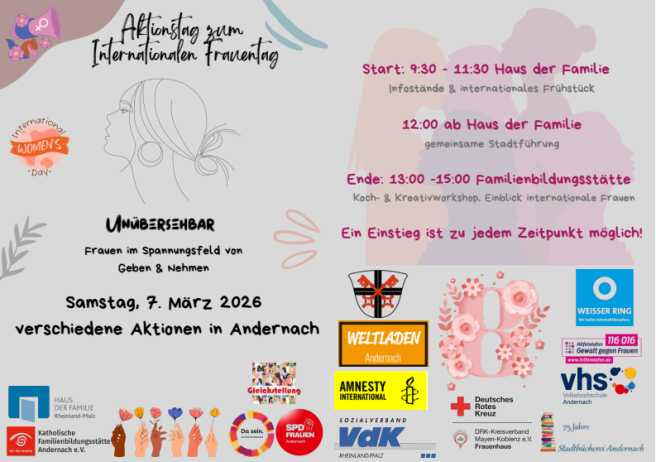 Flyer Weltfrauentag 2026 in Andernach